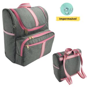 Mochila Bebê Infantil Maternidade 2 em 1 Luxo MZ