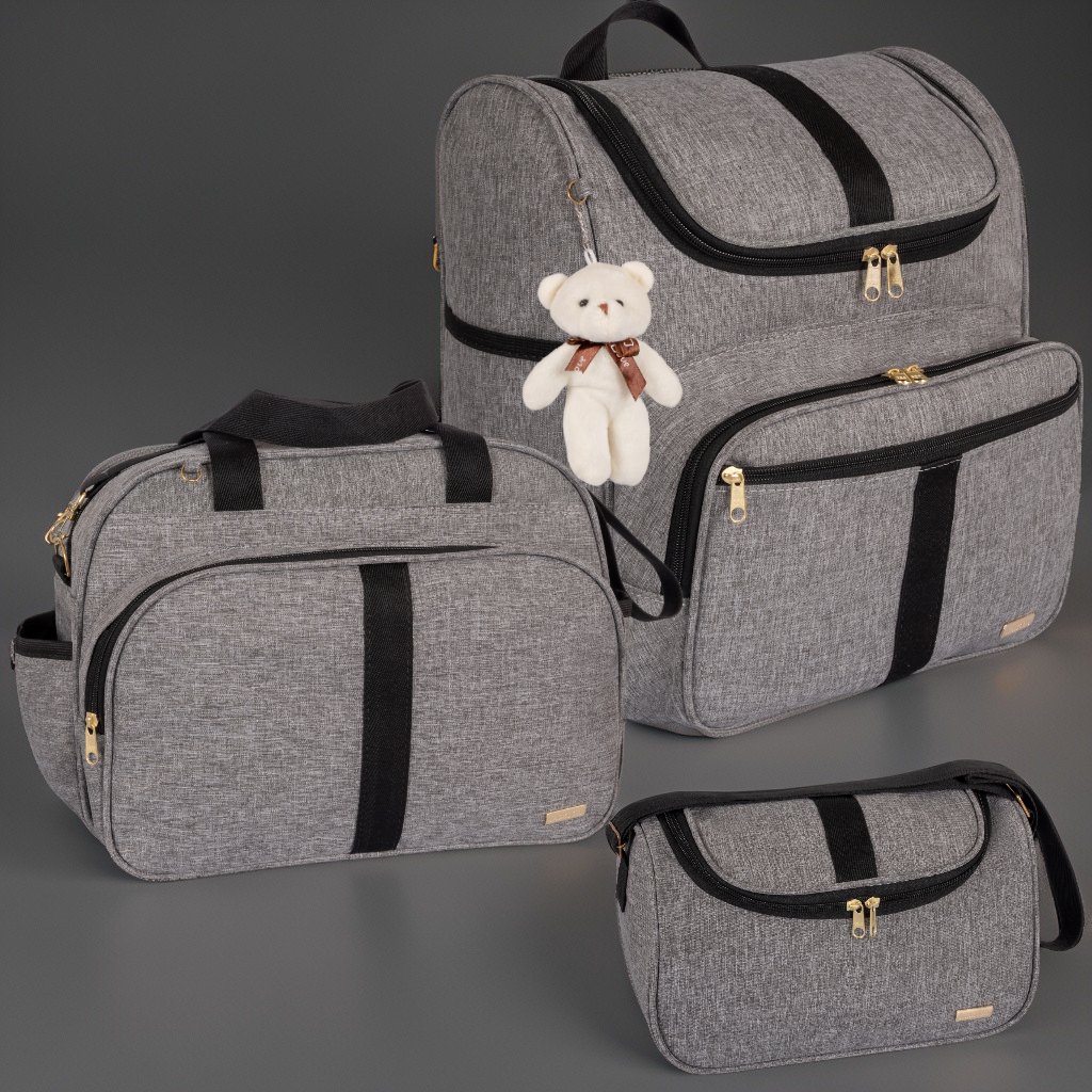 Kit Bolsa Grande, Bolsa P e Mochila G - Imagem 8