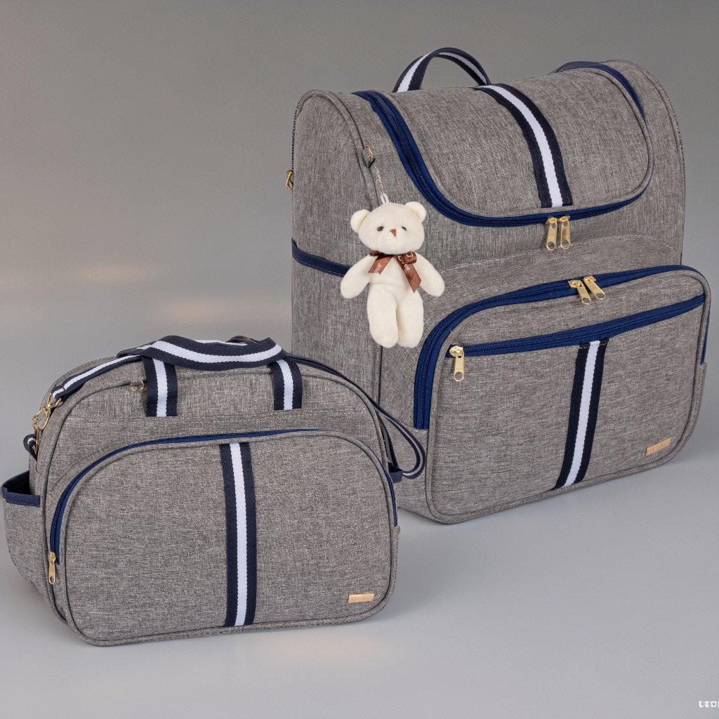 Kit Bolsa Maternidade 2 Peças com Mochila 2 em 1 e Bolsa G AMOR - Imagem 5