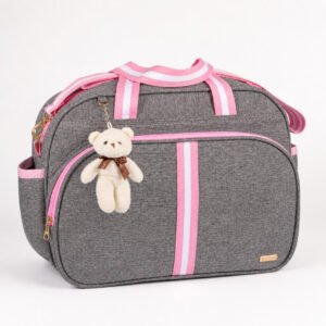 Bolsa Maternidade Bebê Infantil menino menina C/ chaveiro Urso faixa luxo AMOR