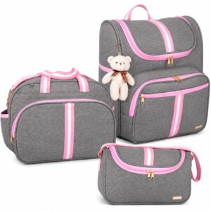 Kit Bolsas 3 peças Bolsa Grande, Bolsa P e Mochila 2 em 1