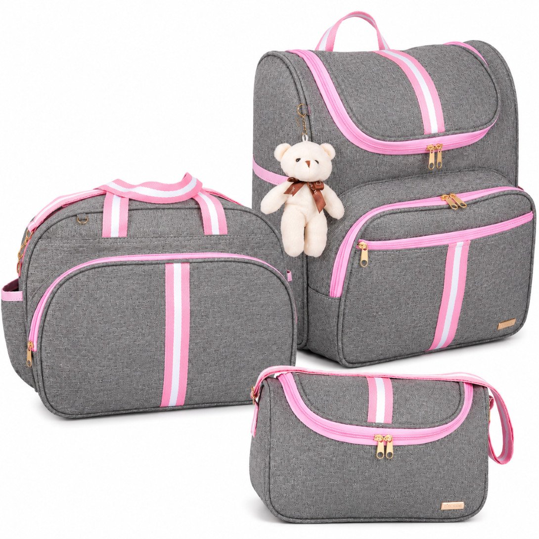 Kit Bolsas 3 peças Bolsa Grande, Bolsa P e Mochila 2 em 1